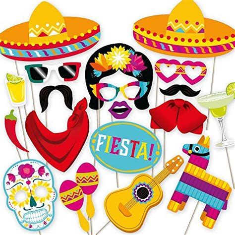 Fiesta Photo Booth Props By PartyGraphix Perfect For Mexican Photo