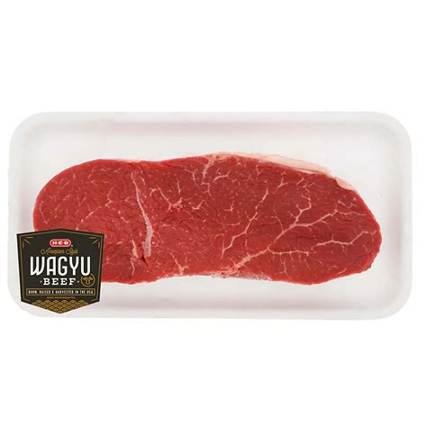 H E B American Style Wagyu Beef Boneless Center Cut Top Sirloin Steak