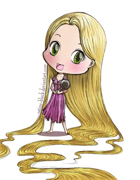 Tangled - Rapunzel Chibi by Satine-Black on DeviantArt