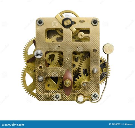 Inside The Clock Stock Image Image Of Motion Brass