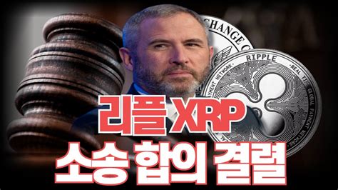 리플 Xrp 소송 합의 결렬 Youtube