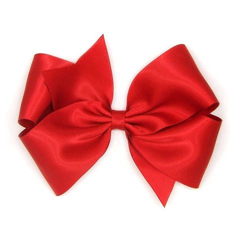 Red Satin Hair Bow 6 Inch Bow Big Satin Bow Extra Large Etsy