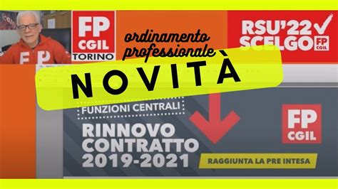 Nuovo CCNL Funzioni Centrali ORDINAMENTO PROFESSIONALE Generale FP