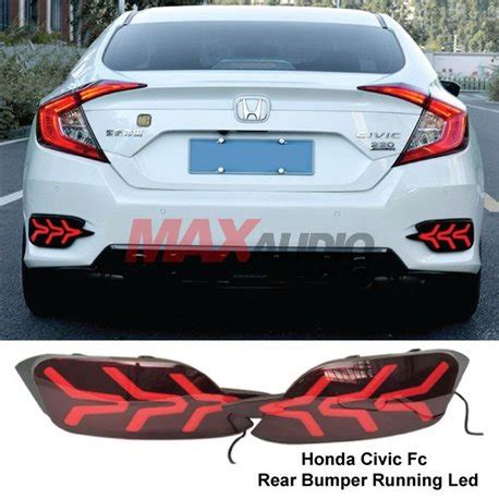 Buy HONDA CIVIC FC 2016 2019 V3 Arrow Style Rear Bumper Reflector LED