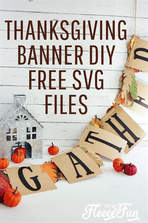 Thanksgiving Banner DIY (Easy and Fast) ♥ Fleece Fun