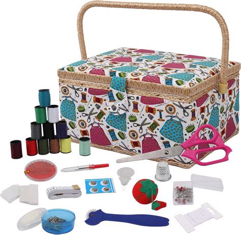 Sewing Basket With Sewing For Girlskidsbeginners Colour