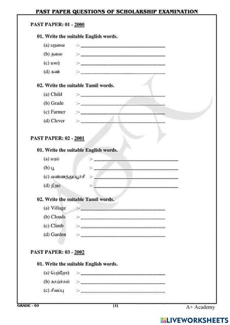 7069394 Grade 5 Worksheet Haroon Mohammed Sifnas