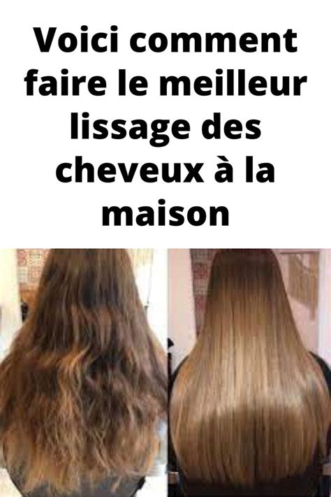 Voici comment faire le meilleur lissage des cheveux à la maison