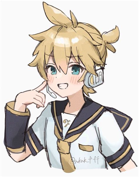 鏡音レン 鏡音レン たなぬきのイラスト