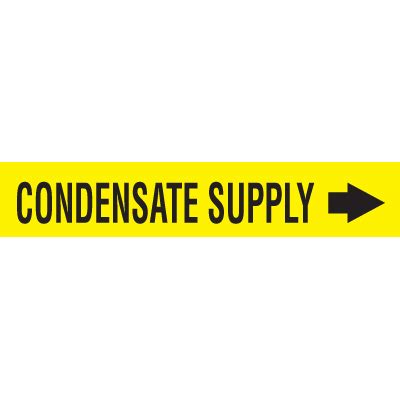 Seton Code Economy Self Adhesive Pipe Markers Condensate Supply Seton