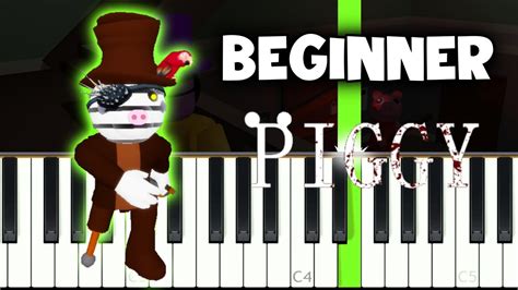 Piggy Roblox Zack Brother Of Zizzy Theme VERY EASY Piano Tutorial