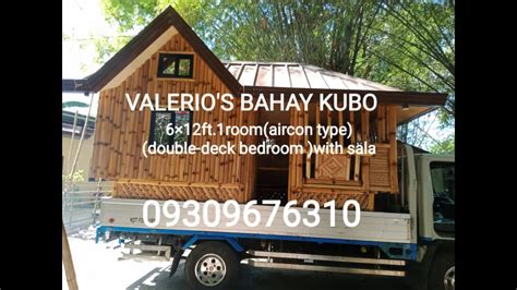 612ft 1ROOM AIRCON TYPE WitH SALA MODERN BAHAY KUBO DELIVERED