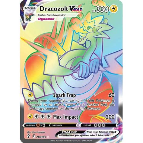 Verified Dracozolt Vmax Secret Rare Evolving Skies By Pokemon Cards