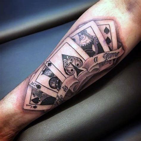 87 Playing Card Tattoos For Men 2023 Inspiration Guide