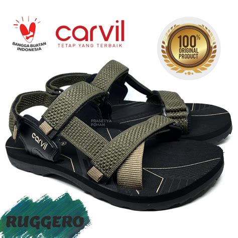 Jual Sandal Gunung Pria Carvil Original Anti Air Sendal Gunung Carvil