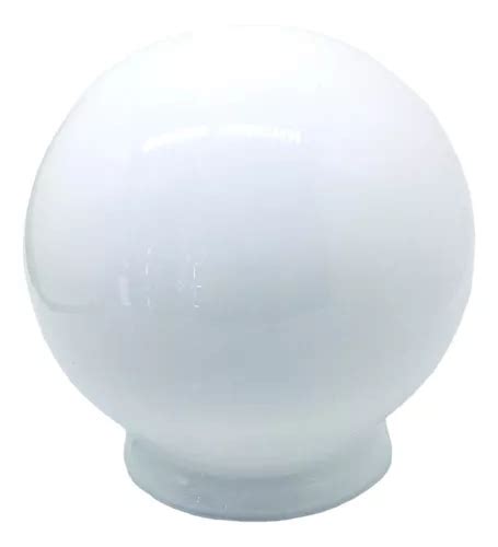 Globo De Vidro P Lâmpada Esfera Leitoso Branco 10x15