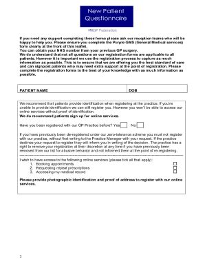 Fillable Online Npmc Patient Registration Form Adult Mk Fax