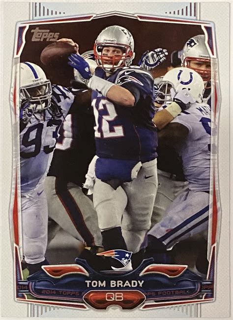 Tom Brady Topps New England Patriots Football Card Kbk Sports