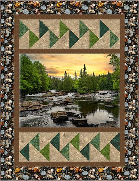 Pdf Quilt Pattern In Flight Hoffman Call Of The Wild River Quilt Pattern By Kari Nichols For