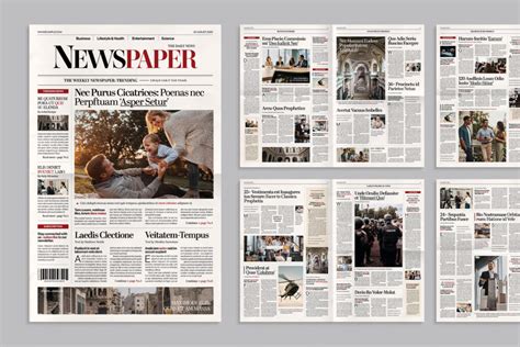 Classic Newspaper Template Brandpacks