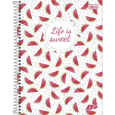 Caderno Espiral Capa Dura Universit Rio Mat Ria D Feminino Folhas