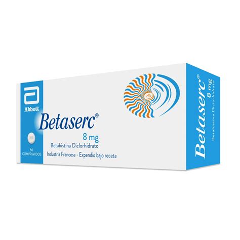 Betaserc Betahistina Diclorhidrato 8mg Cont 50 Comprimidos Punto