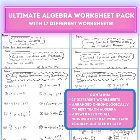Ultimate Algebra Printable