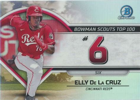 MLB Cincinatti Reds 2023 Bowman Chrome Scouts Top 100 Single Card