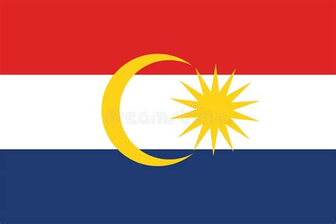 Flag of Labuan, Federal Territory of Malaysia. Stock Vector ...