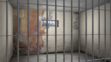 Empty prison cell stock illustration. Illustration of confinement ...