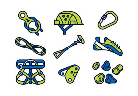 CLIMBING WALL EQUIPMENT VECTOR - Download Free Vector Art, Stock ...