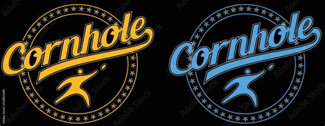 Vector illustration of cornhole logo. Stock Vector | Adobe Stock