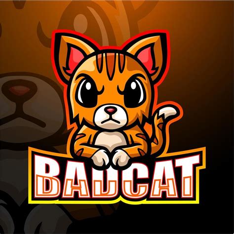 Bad Cat Mascot Esport Logo Design 5318050 Vector Art At Vecteezy