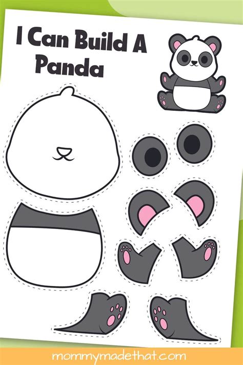 Printable Panda Craft Template Grab The Cutie For Free Panda Craft