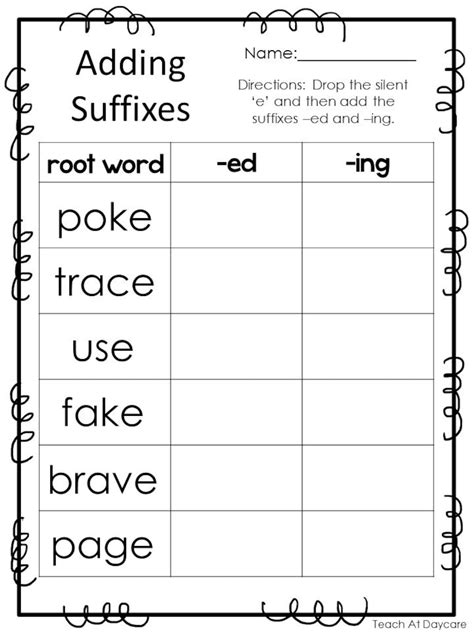 Suffix Activities For 2nd Grade