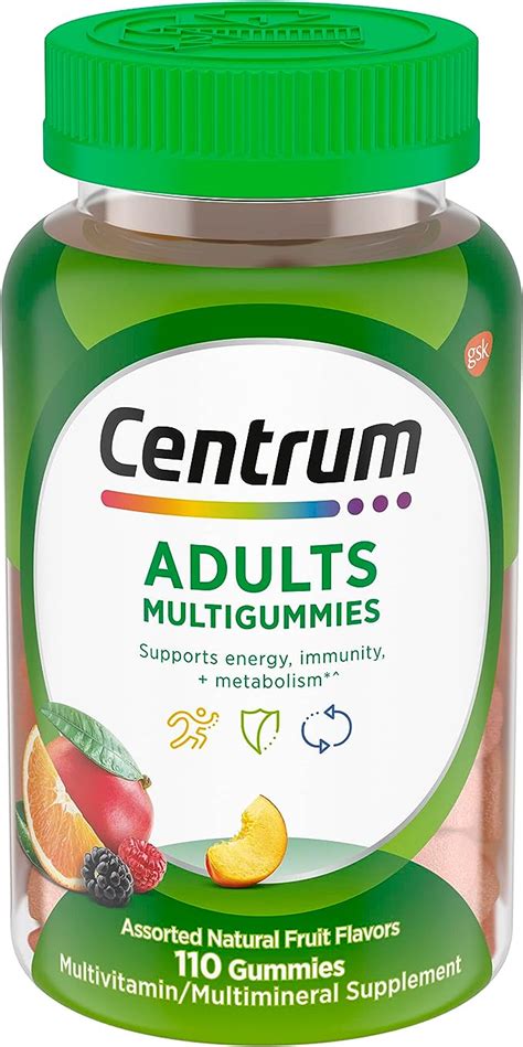 Centrum Multivitaminas Adultos Gummies Sabores Variados Com 110 Gomas