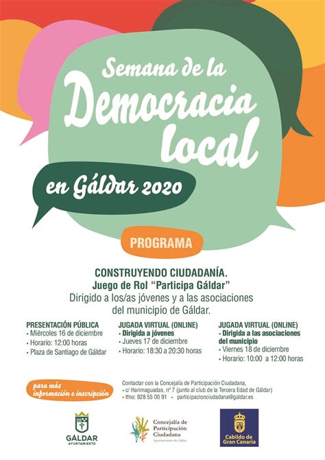 Concluye en Gáldar la Semana de la Democracia Local con Juego de Rol