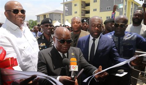 Akufo Commissions Housing Units For Police Service