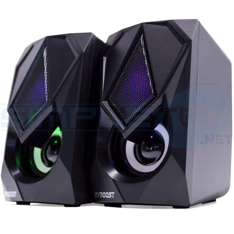 X Casse Rgb W Pc Impianto Audio Film Musica Gaming Altoparlanti Speaker