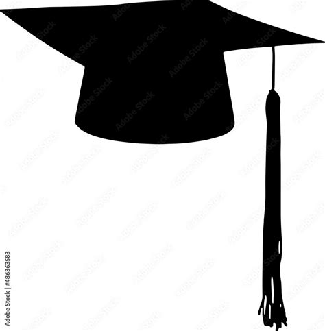 Graduation Cap Silhouettes Graduation Cap SVG EPS PNG Stock Vector ...