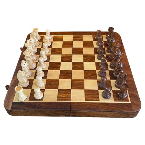 Modern Solid Wood Travel Chess Set By Dal Negro For Sale At 1stDibs