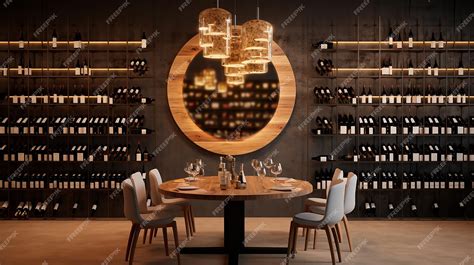 Premium Photo | Luxury wine bar with modern elegance and design