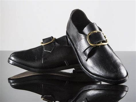 Colonial Buckle Shoes Buckle Shoes Dress Shoes Men Historical Shoes