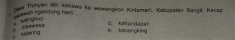 Desa Trunyan Teh Kabawa Ka Wewengkon Kintamani Kabupaten Bangli Kecap