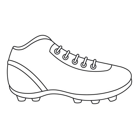 Soccer boot icon, outline style 14863116 Vector Art at Vecteezy