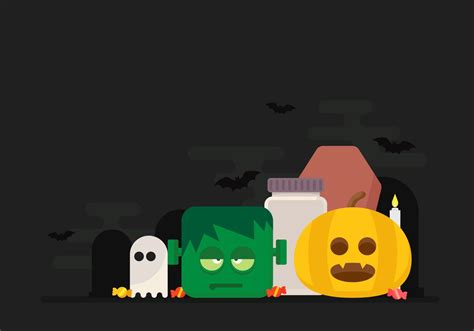 Halloween Figures Illustration 163959 Vector Art at Vecteezy