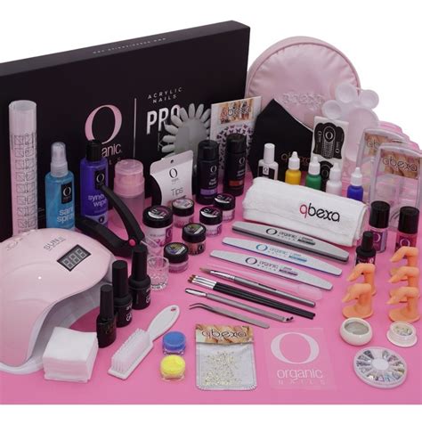 Kit Uñas Qbexa Prokit Organic Nails Lámpara Uvled Point Gel Envío gratis