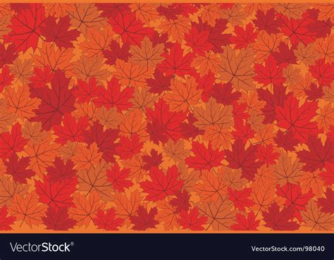 Red Fall Leaves Background