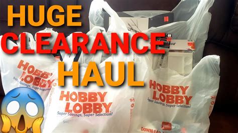 HUGE HOBBY LOBBY CLEARANCE HAUL PAPER CRAFT YouTube