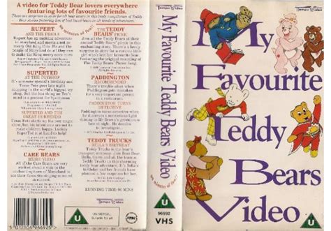 My Favourite Teddy Bears Video On Tempo Video United Kingdom VHS